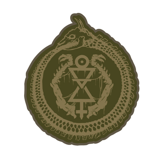Tan Ouroboros PVC Patch